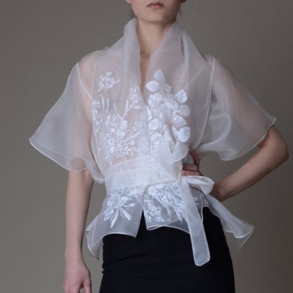 Free People Lace Blouse Transparent Top Tee Boho Sheer - Picture 9 of 12